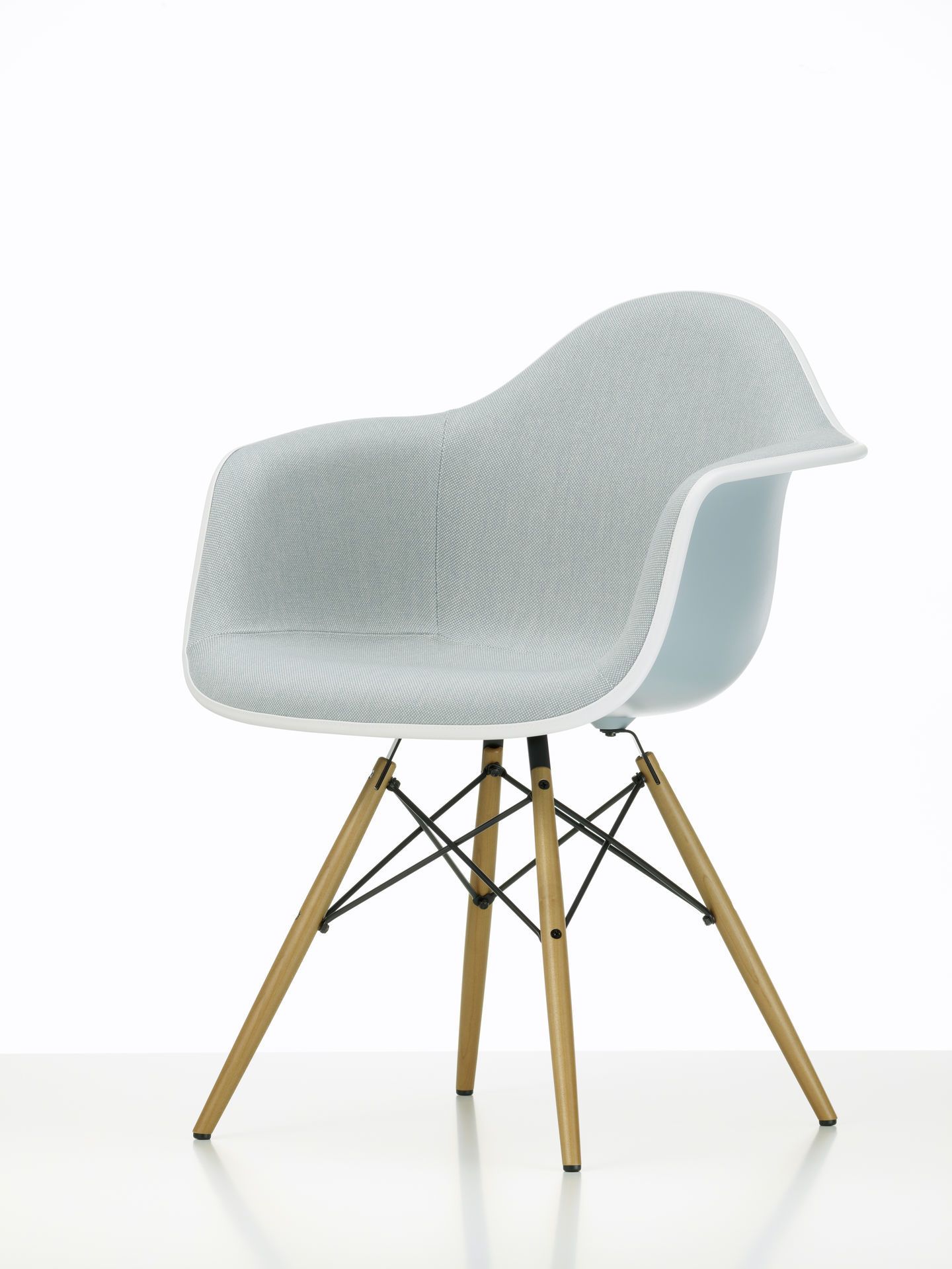 Eames Plastic Arm Chair DAW Stuhl Vollgepolstert Vitra
