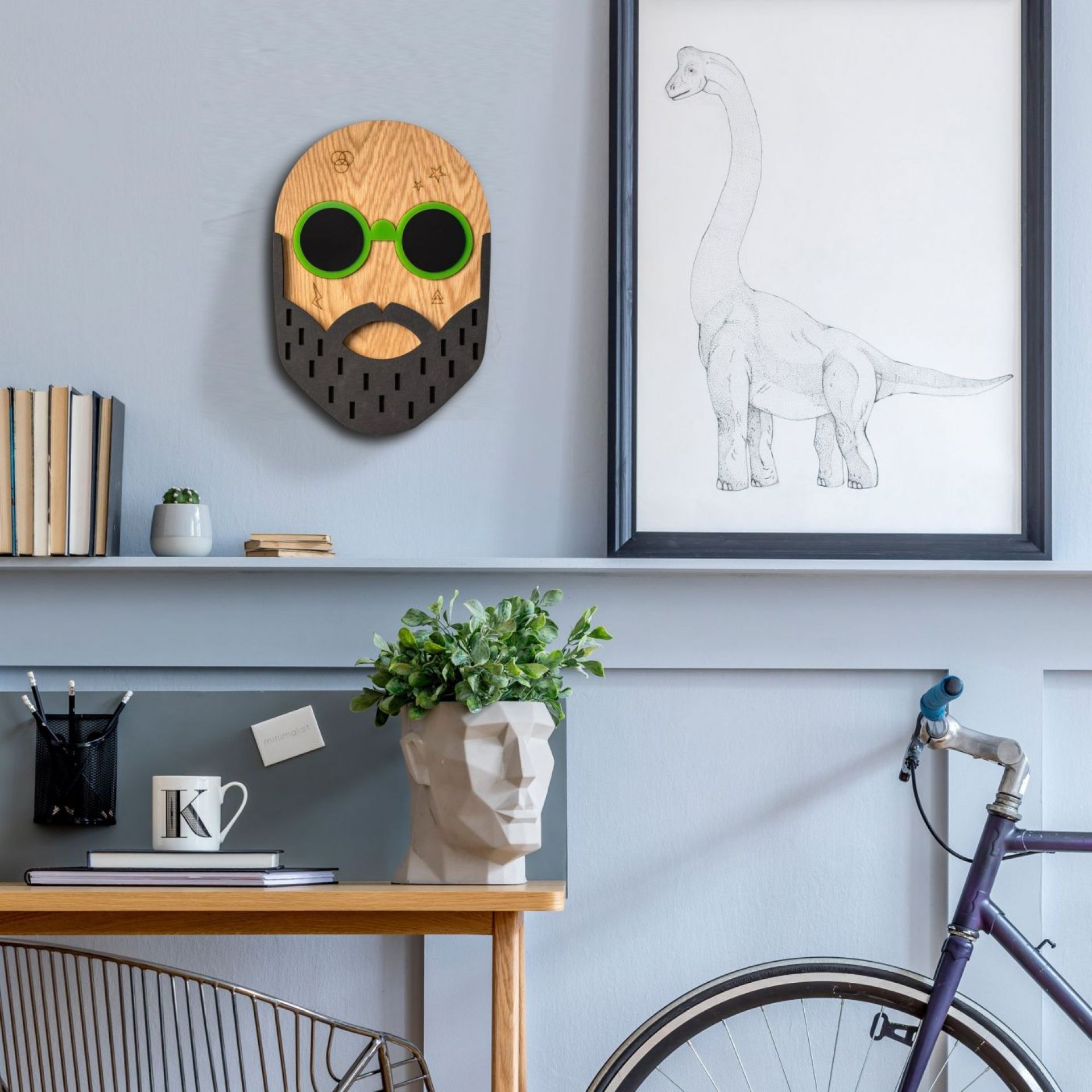 Hipster Mike Wandschmuck Umasqu EINZELSTÜCK