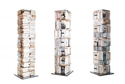 Ptolomeo x4 Kit A drehbare Bücher / CD Säule 197 Opinion Ciatti