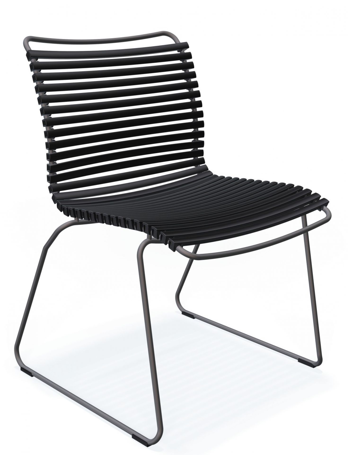 Click Dining Stuhl ohne Armlehne Outdoor Houe Schwarz