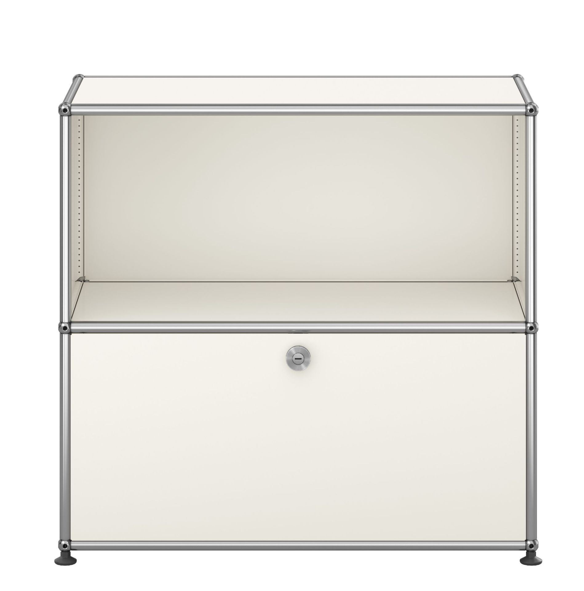 USM Haller Sideboard M62 1 Klappe / 1 Offen Reinweiss