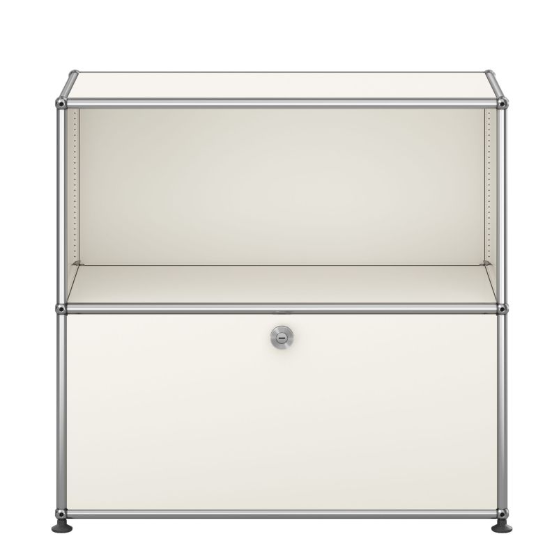 USM Haller Sideboard M62 1 Klappe / 1 Offen Reinweiss