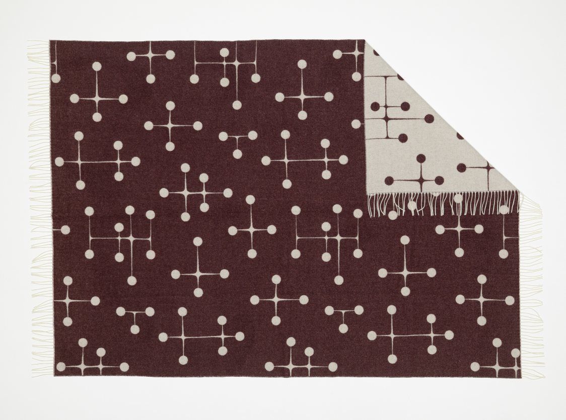 Eames Wool Blanket Bordeaux Wolldecke Vitra LIMITED EDITION 