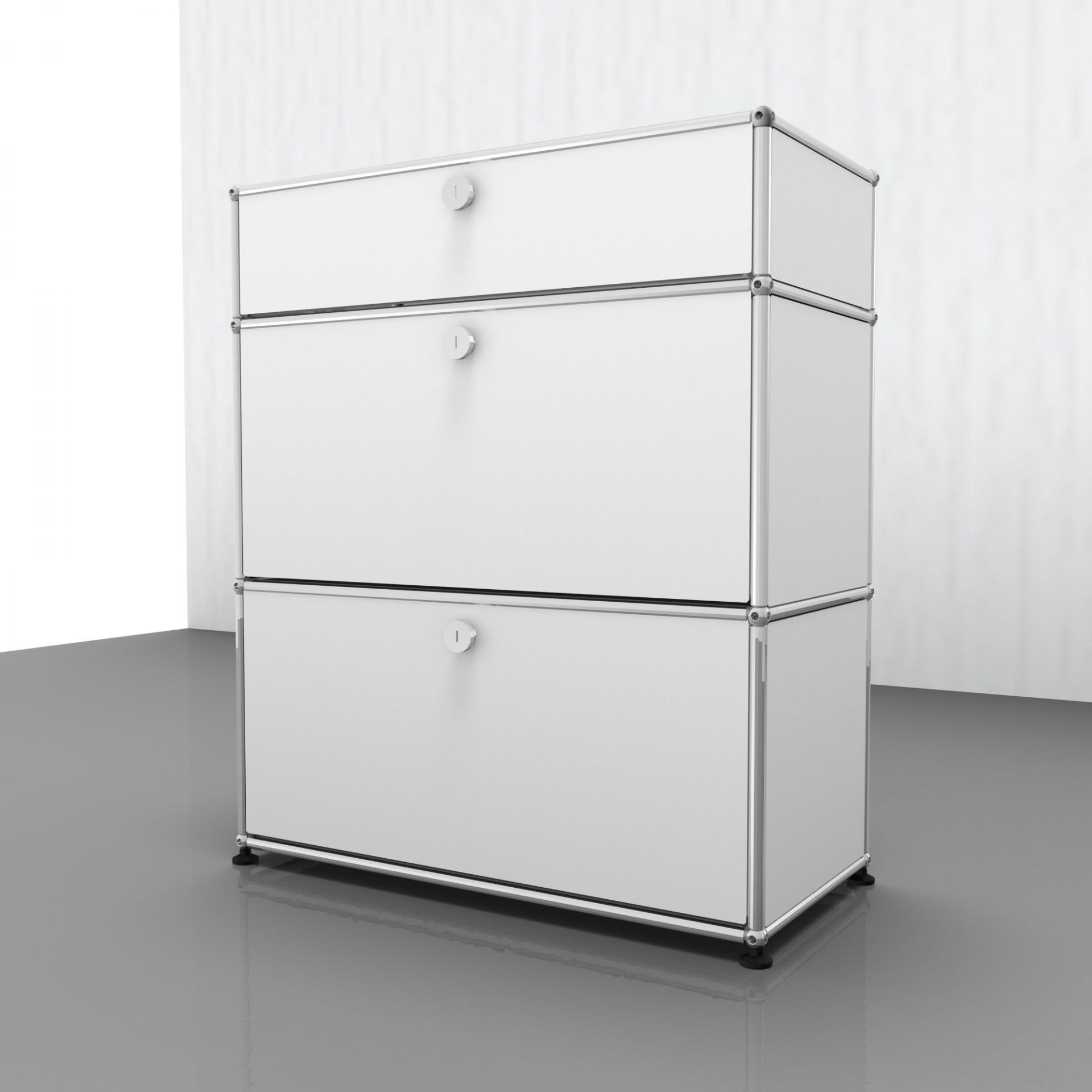 USM Haller Highboard mit 2 Klappen – QUICK SHIP - braun