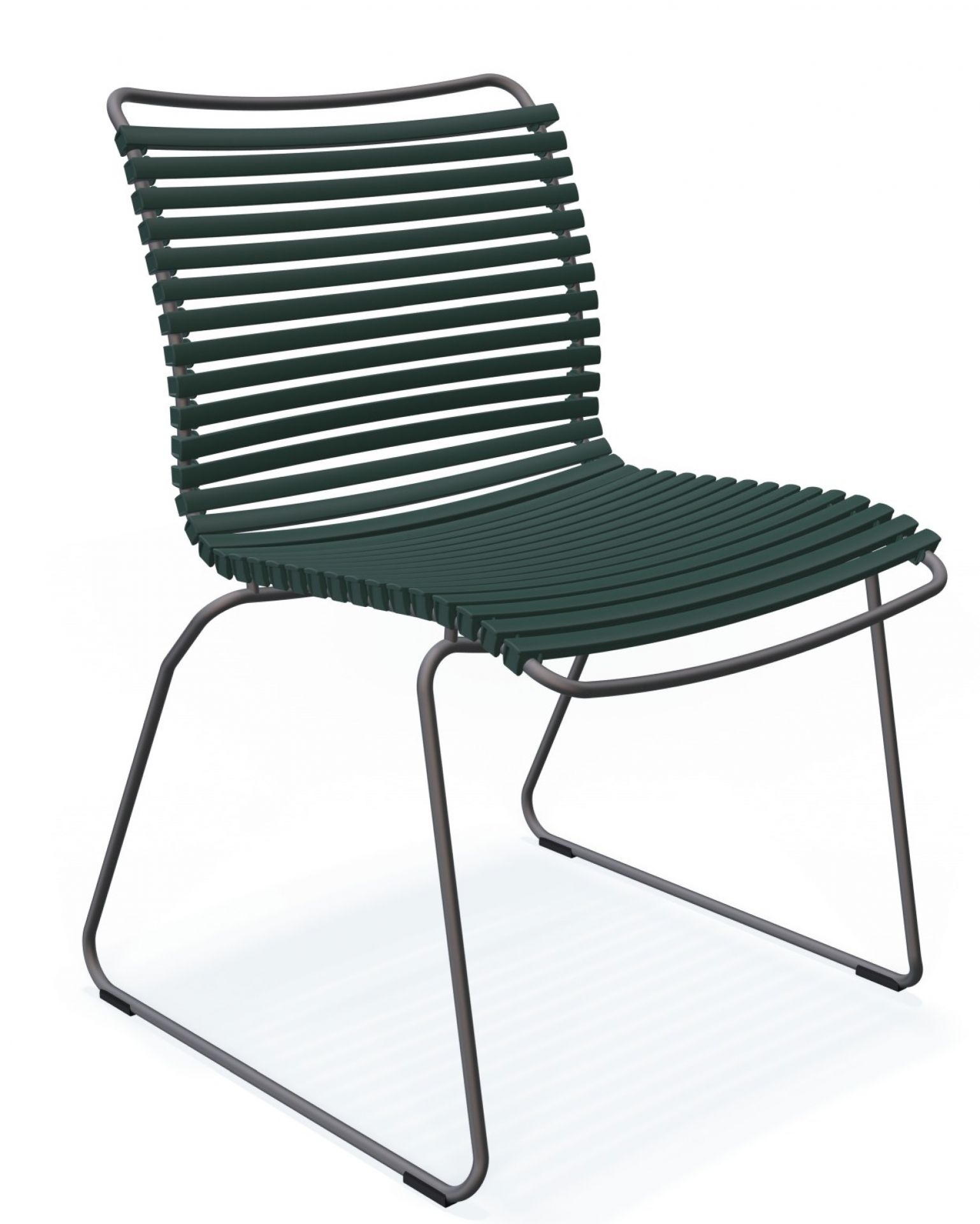 Click Dining Stuhl ohne Armlehne Outdoor Houe Schwarz