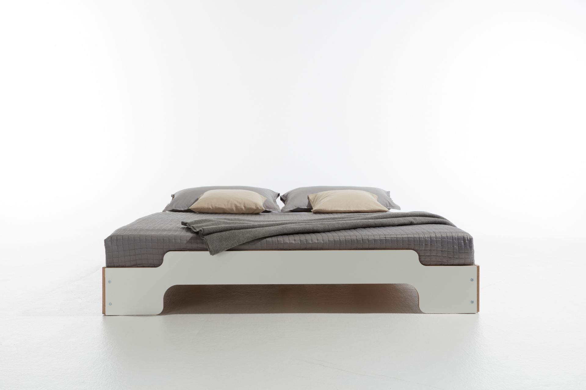 Stapelliege CPL Weiß Komfort Höhe Müller Möbelwerkstätten 200x90 cm