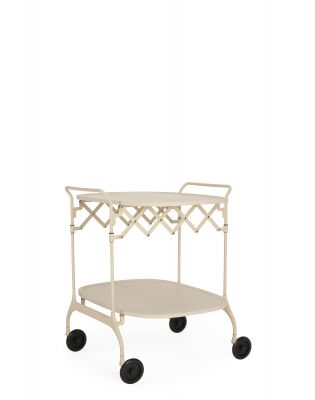 Gastone Servierwagen Matt Sahne Kartell