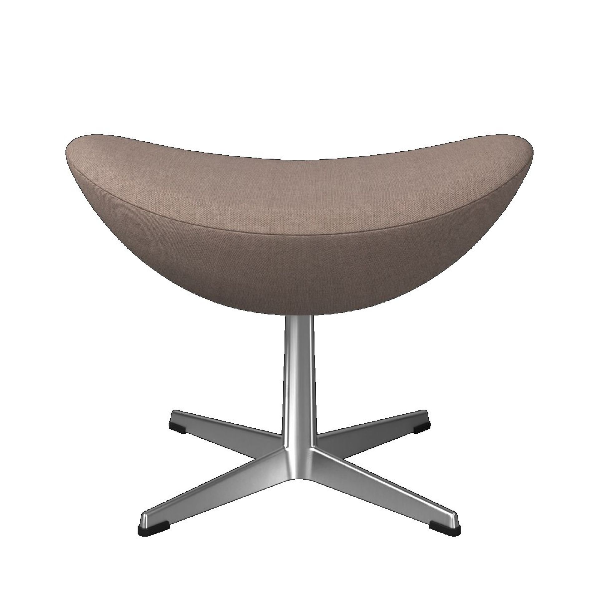 Egg Chair mit Hocker Re-wool Textile Stoff Beige/Natur Fritz Hansen