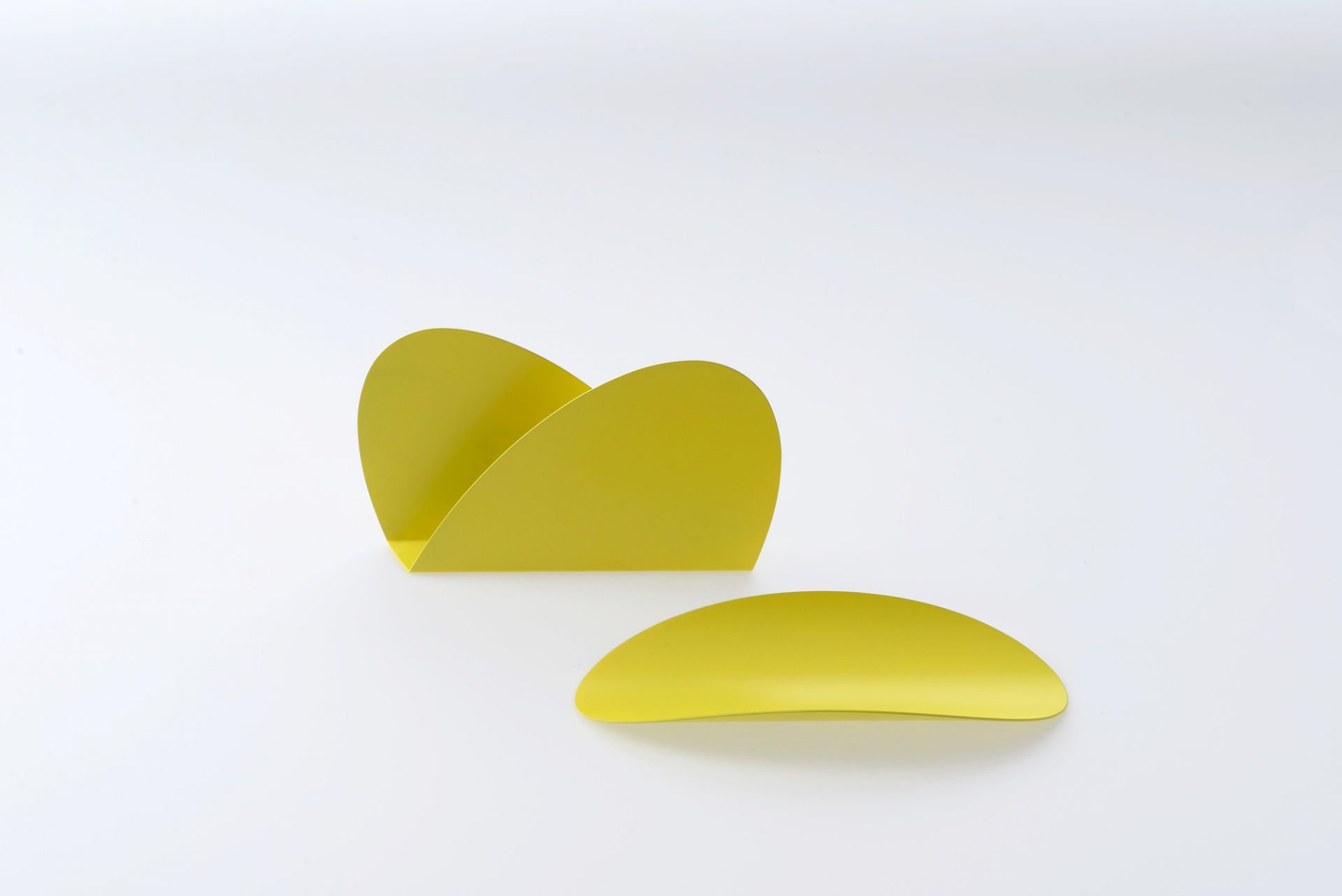 Ellipse Schreibtischset bunt Alessi-gelb