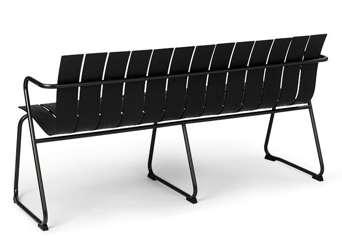 Ocean Bench Outdoor Bank Schwarz Mater EINZELSTÜCK