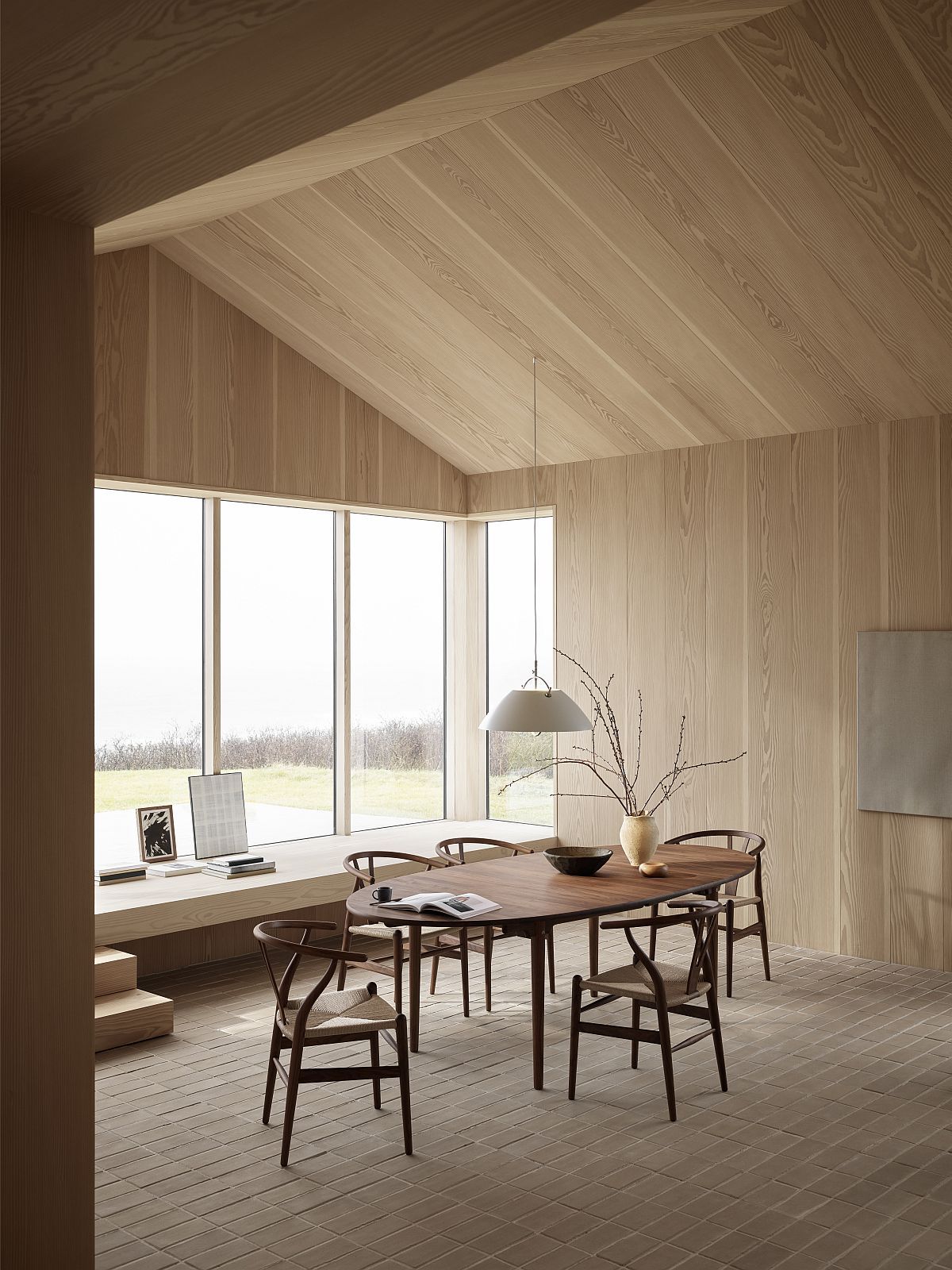 HJW37 The Pendant with lift Pendelleuchte Carl Hansen & Søn