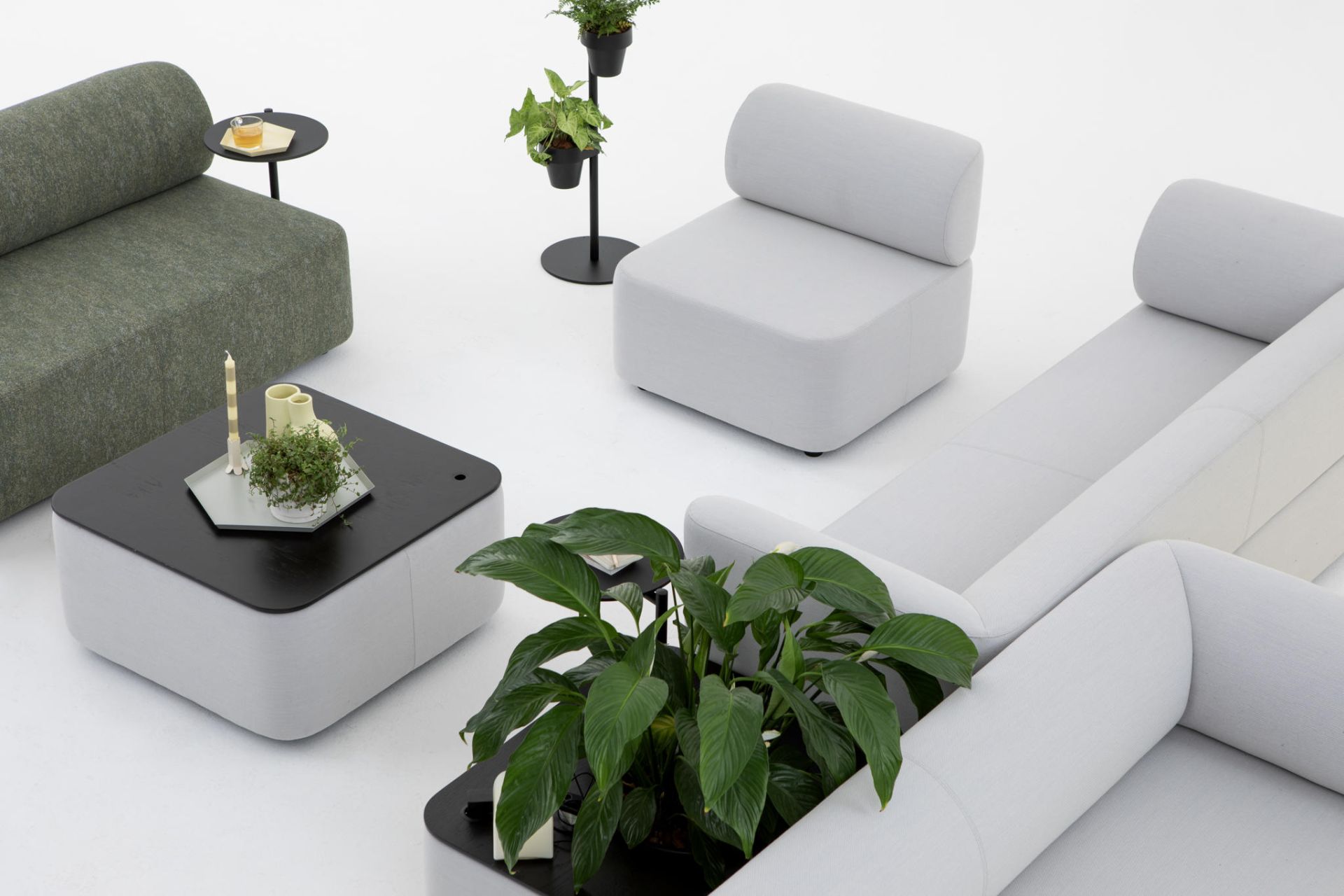 Mezza Sitzelement mit Rücken Sofa Cascando 