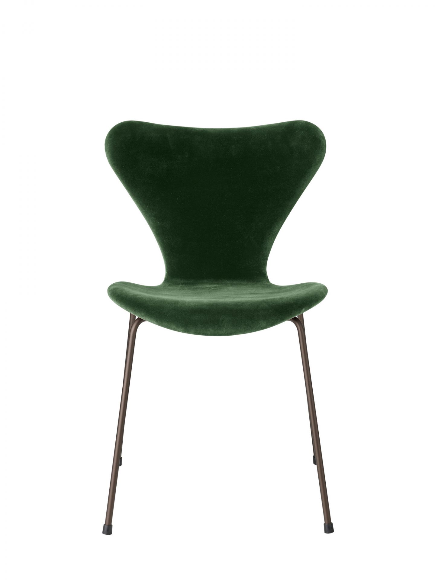 Series 7 3107 Belfast Stuhl Vollpolster Samt Fritz Hansen forest grün