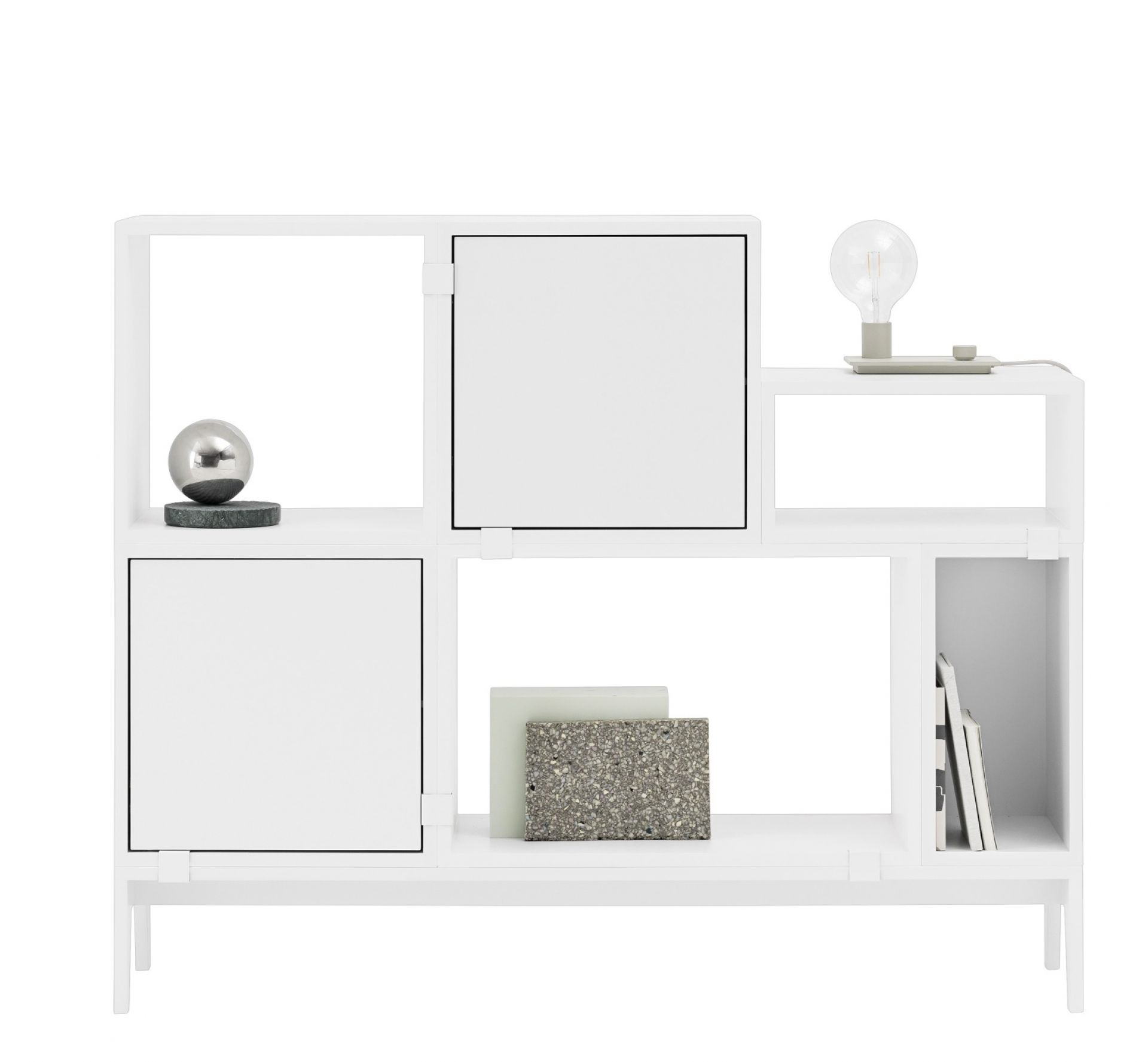 Stacked Konfiguration 1 Regalsystem Weiß Muuto EINZELSTÜCK