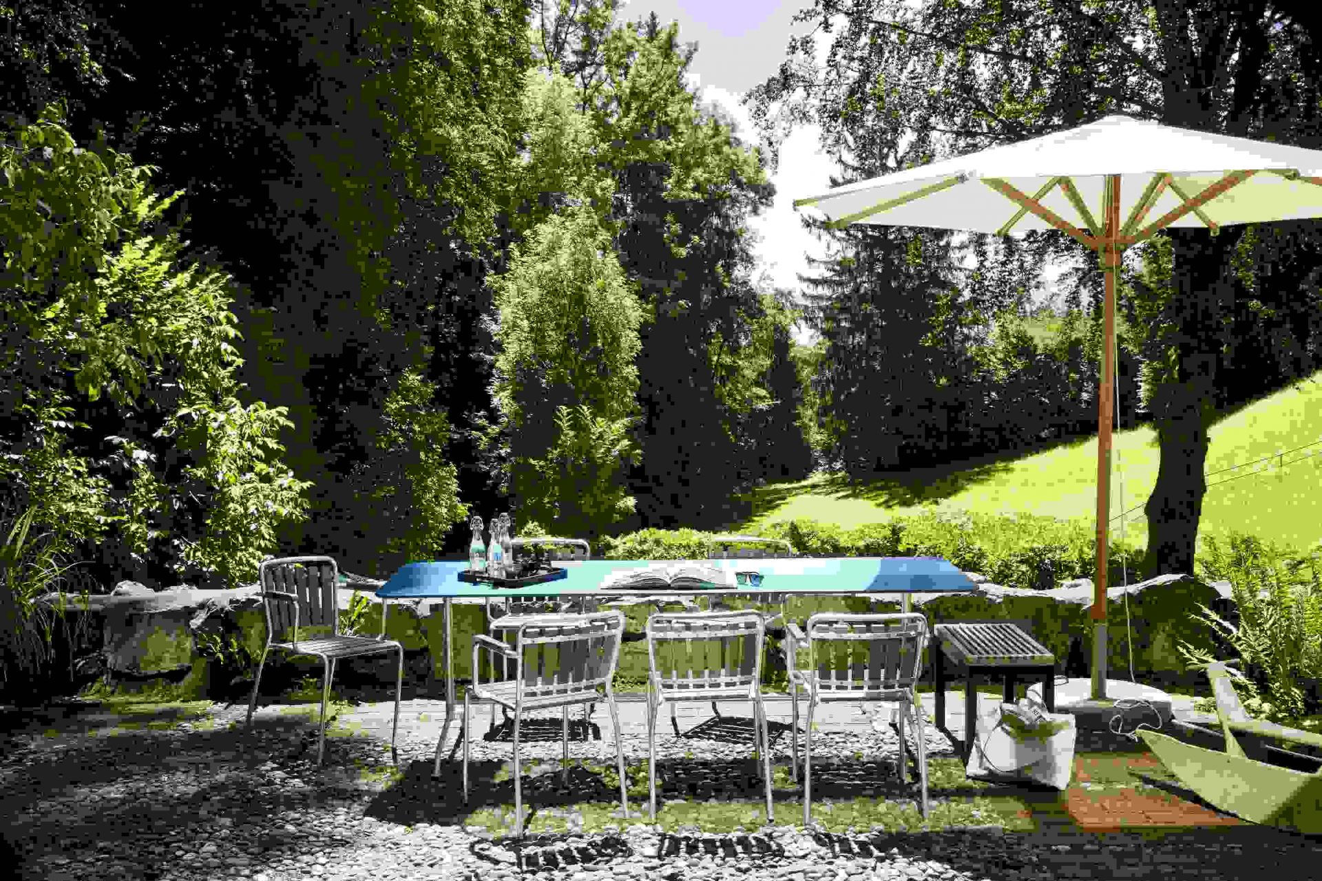 Haefeli Esstisch Outdoor B 160 x T 80 x H 74 cm Embru   