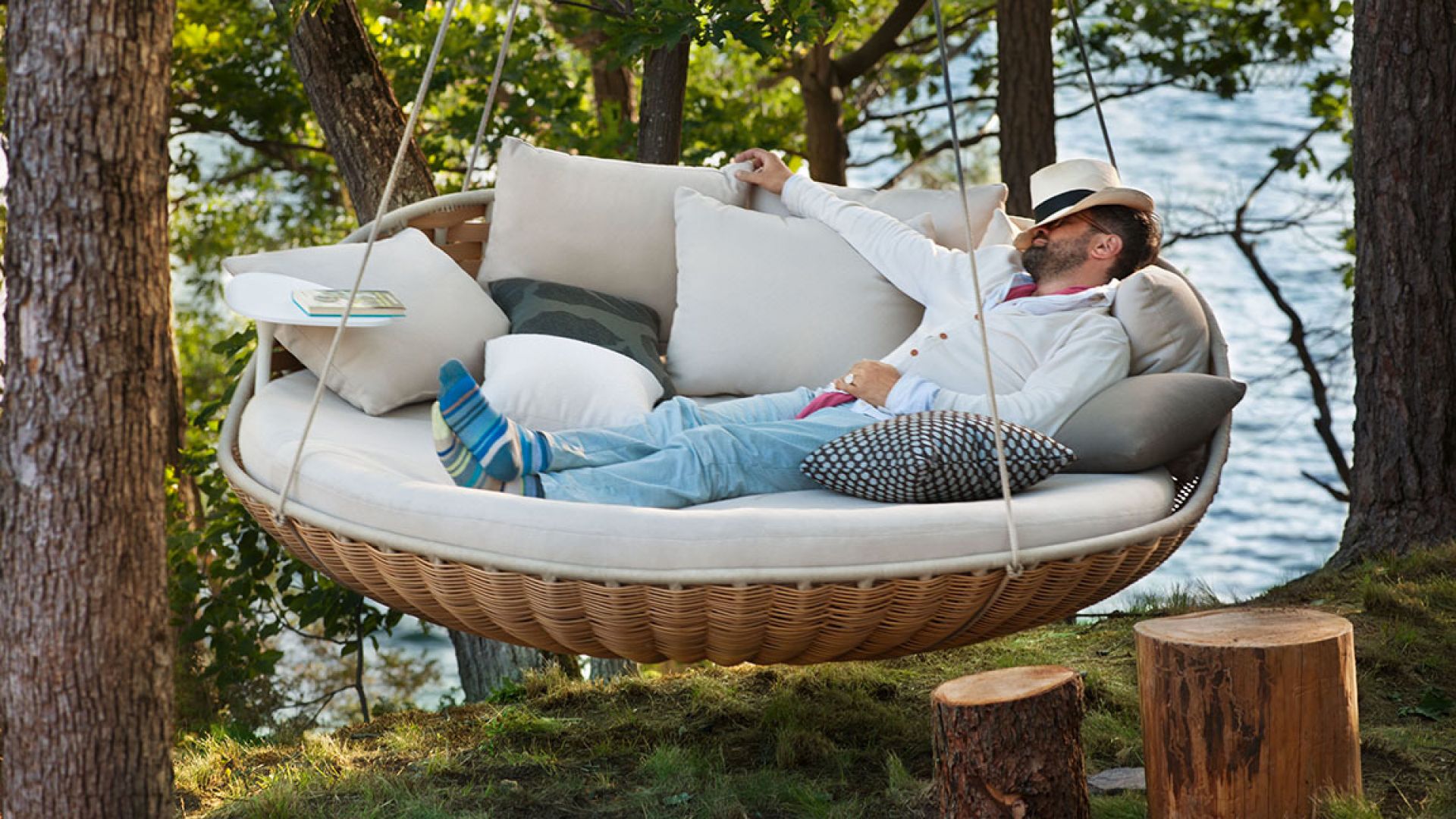 Swingrest Hanging Lounger inkl. Sitzkissen Dedon