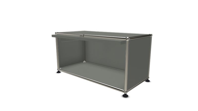 USM Haller Einschubtür Ersatzteil USM Haller Möbelbausystem: Detailansicht der Einschubtür als Ersatzteil für modulare Regale und Sideboards.