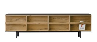 Ramblas Sideboard Large schwarz - Vintage Eiche Miniforms