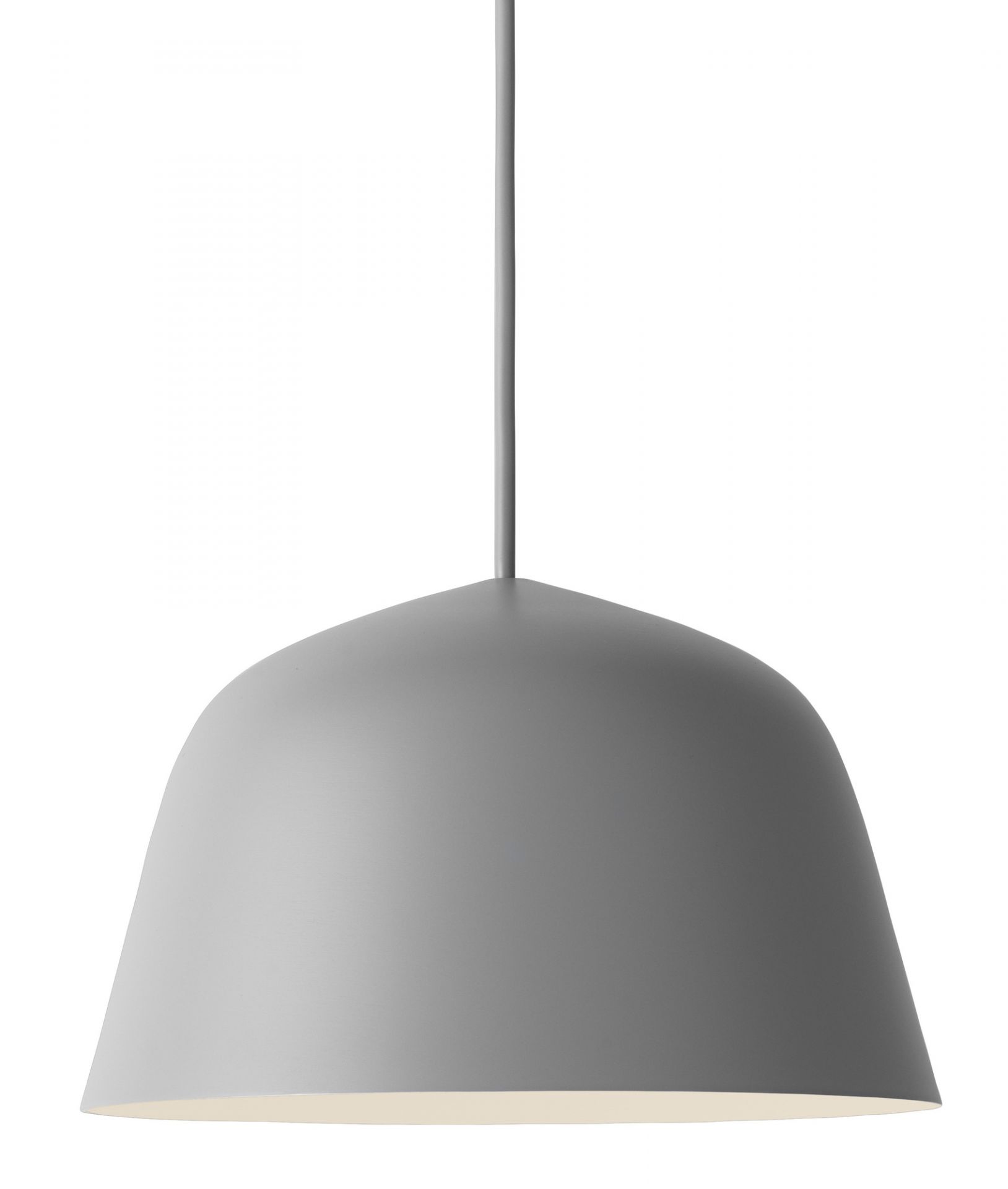 Graue Muuto Ambit Pendelleuchte 25: Moderne Hängelampe für Wohnzimmer und Esszimmer.