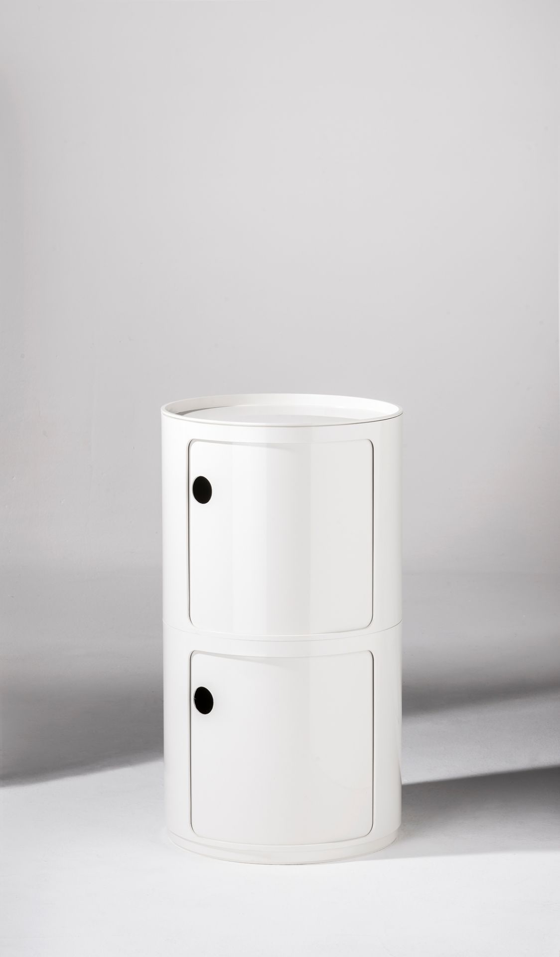 Componibili 4955 - rundes Element hoch Kartell Weiss