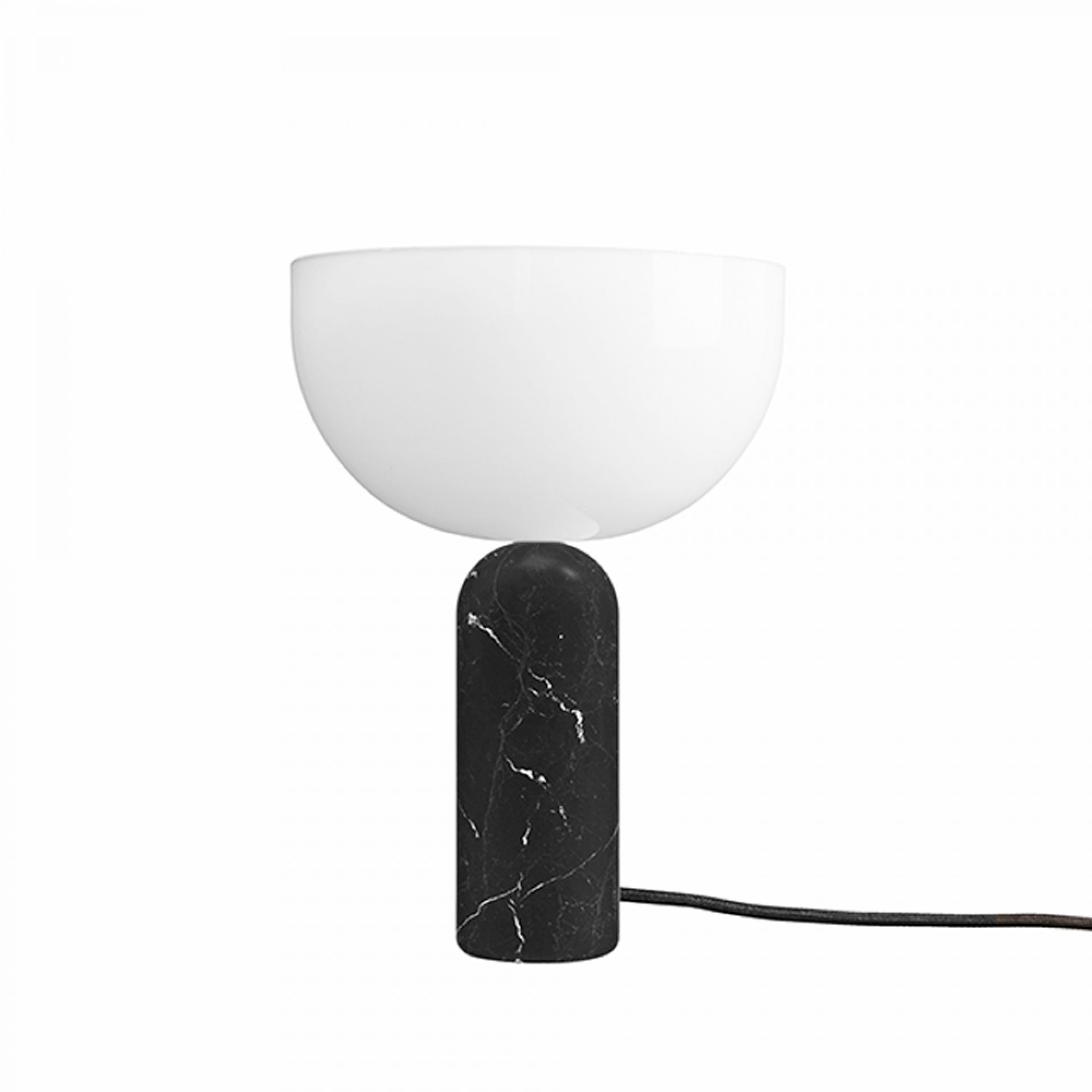 Kizu Tischleuchte klein Marmor schwarz New Works