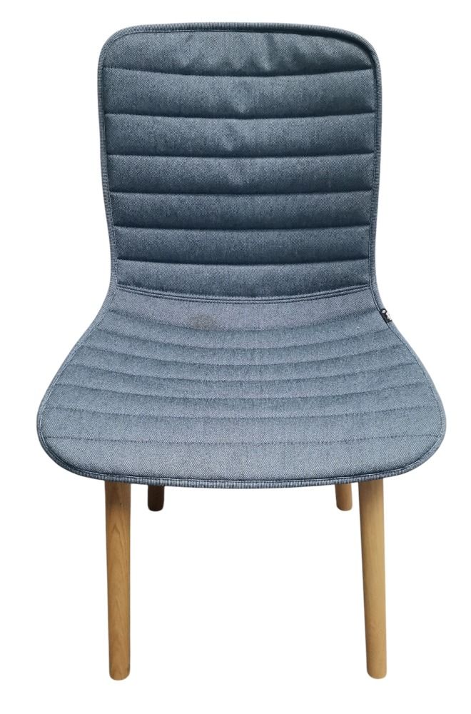 Hal Wood Vollgepolstert EICHE NATUR / SITZÜBERZUG PLANO NERO/EISBLAU Vitra MÄNGELEXEMPLAR
