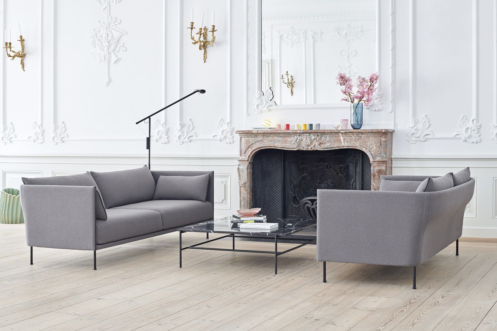Silhouette Sofa 2-Sitzer Low Hay