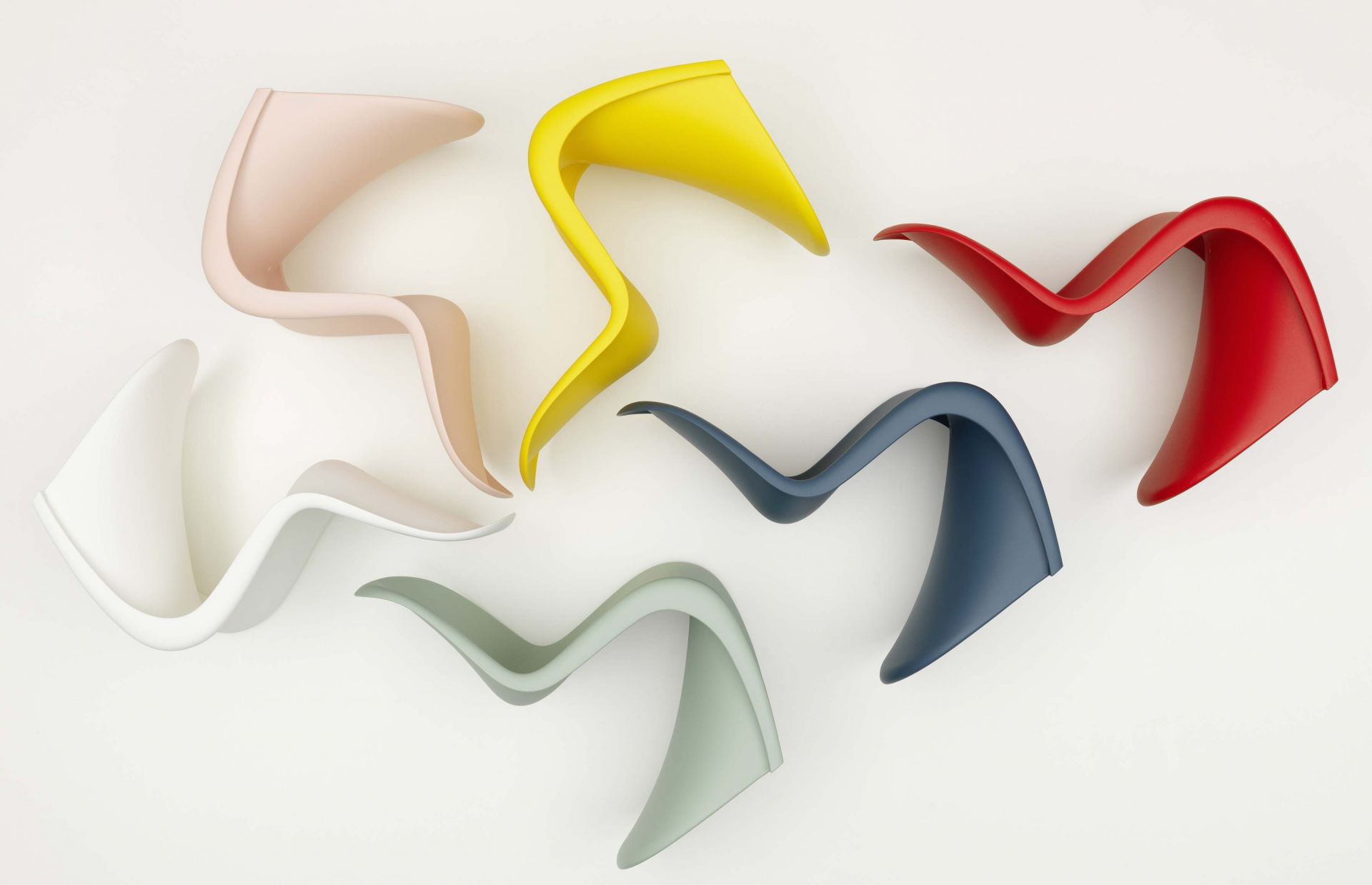Panton Junior Stuhl Vitra - QUICK SHIP Soft mint