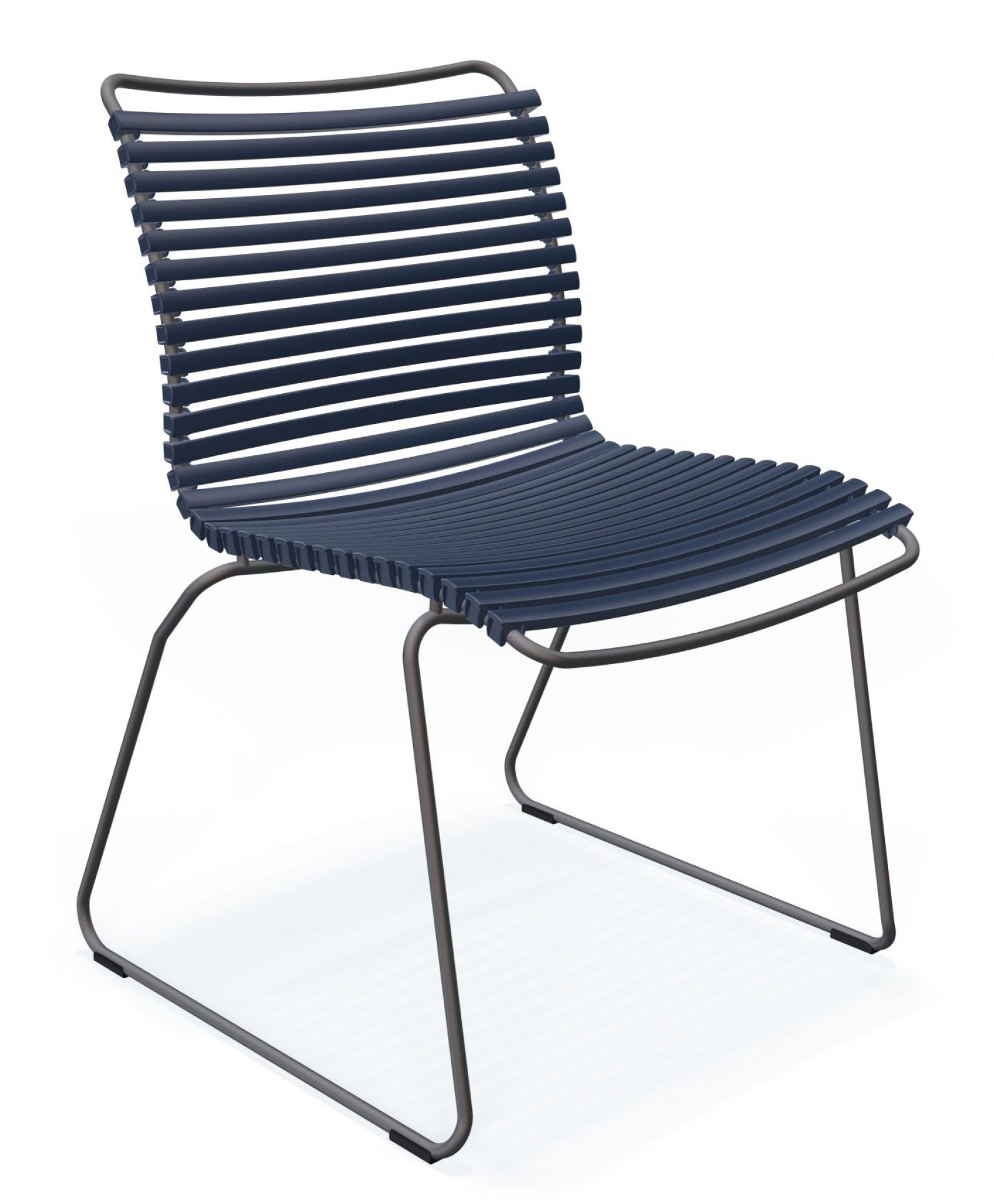Click Dining Stuhl ohne Armlehne Outdoor Houe Schwarz