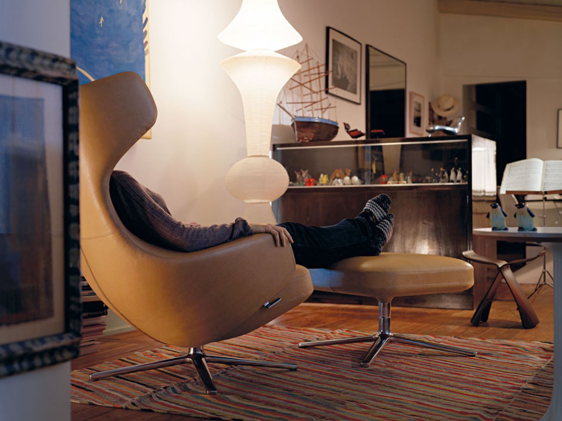 Grand Repos Sessel + Ottoman Vitra