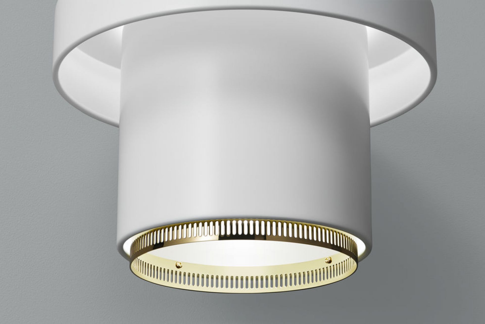 A201 Pendant Light Pendelleuchte Artek Weiss - Messing