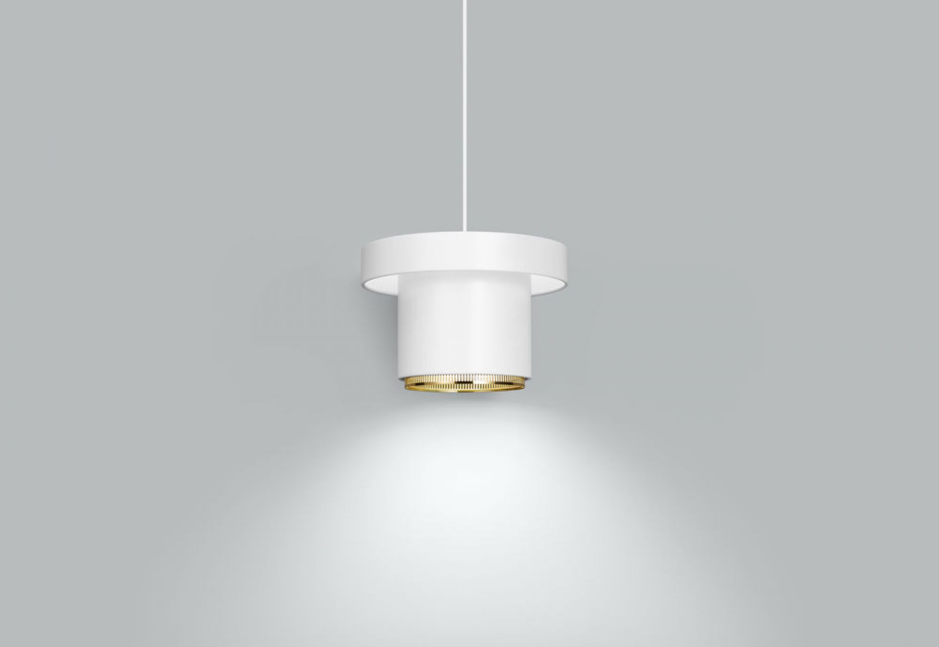 A201 Pendant Light Pendelleuchte Artek Weiss - Messing