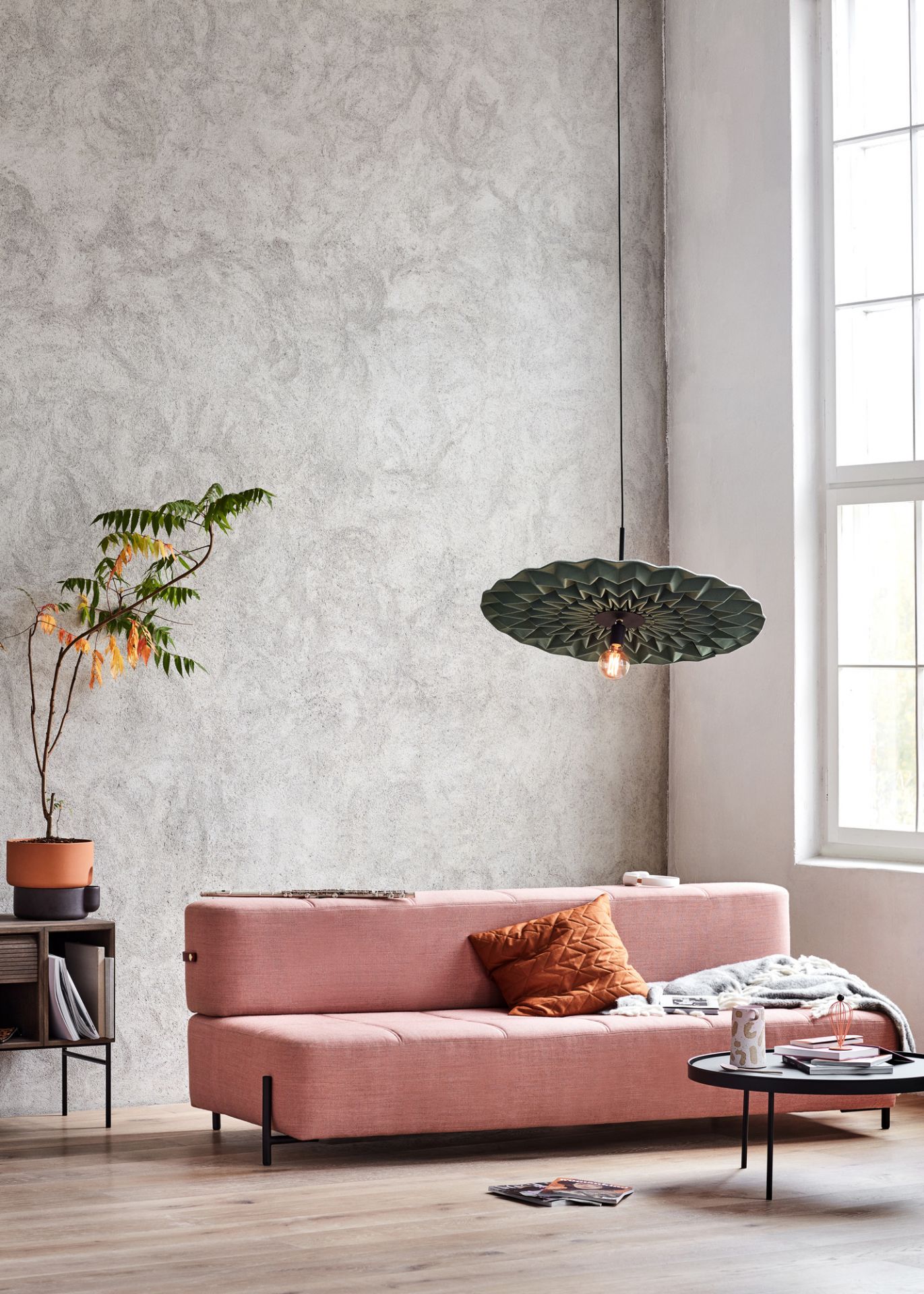Daybe Schlafsofa Stoff Brusvik grau Northern