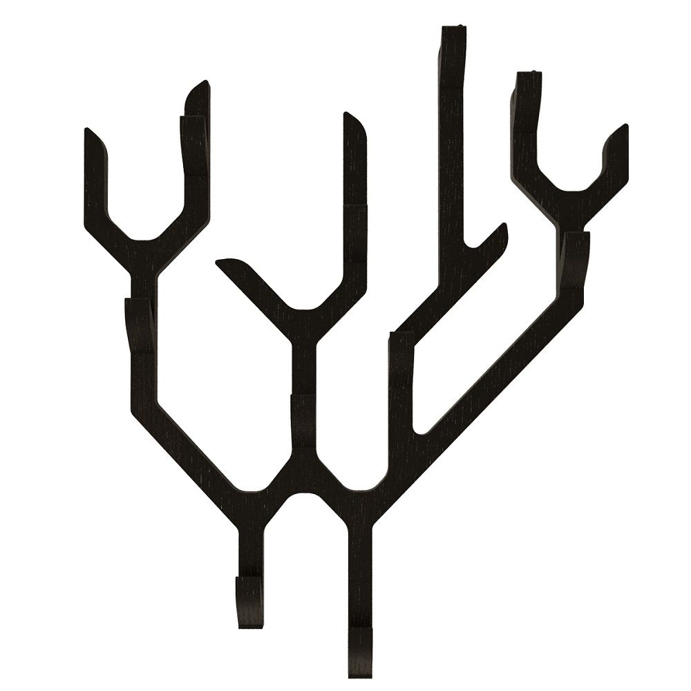 Ambroise Wall Coat rack Wandgarderobe Hartô Schwarze Ambroise Wandgarderobe von Hartô in Baumform, moderne Garderobenlösung für Flur und Eingangsbereich.