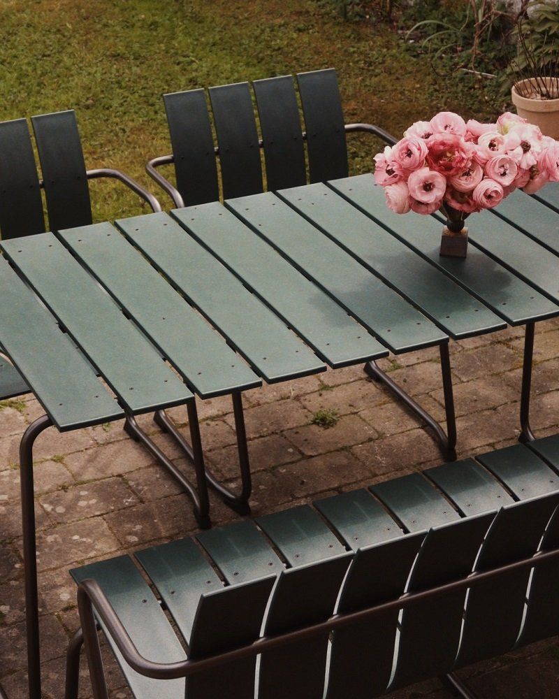 Ocean Bench Outdoor Bank Schwarz Mater EINZELSTÜCK