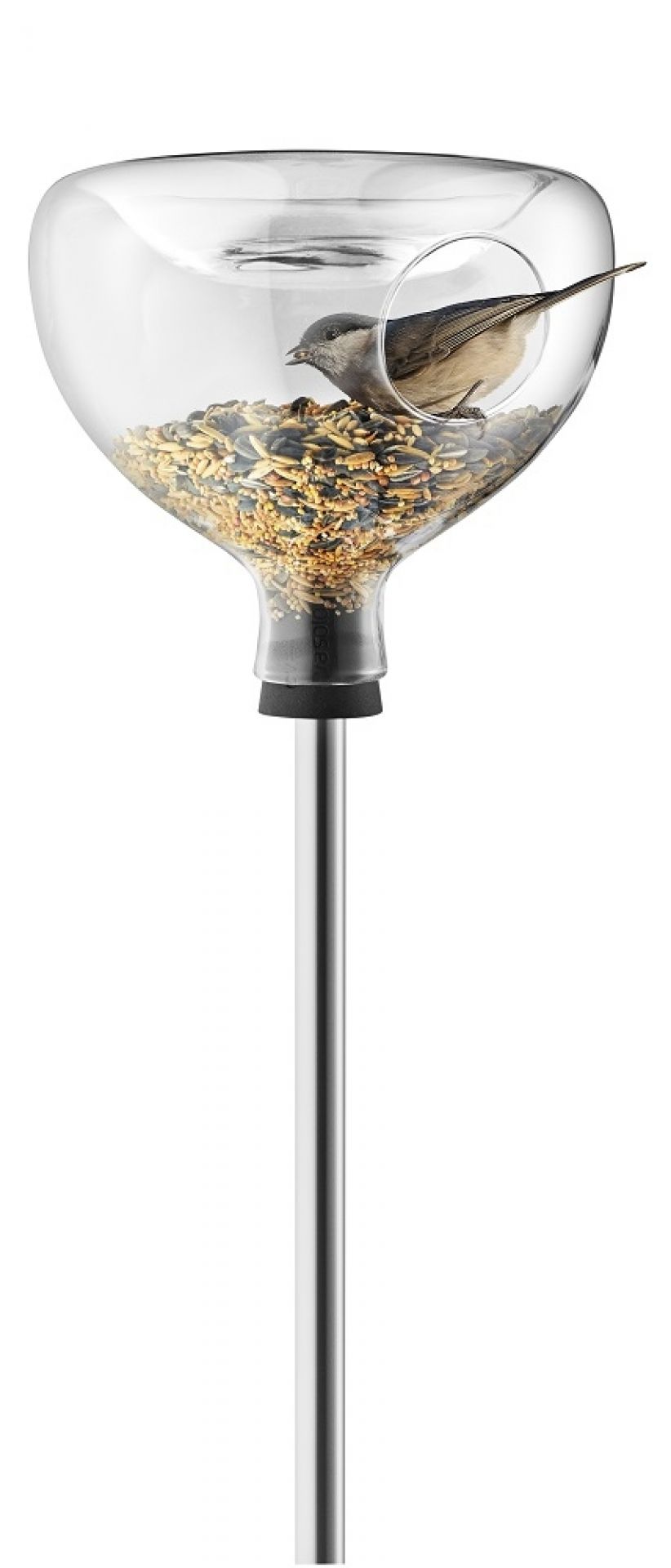Glass Bird feeder Glasfutterhaus mit Vogelbad Eva Solo EINZELSTÜCK