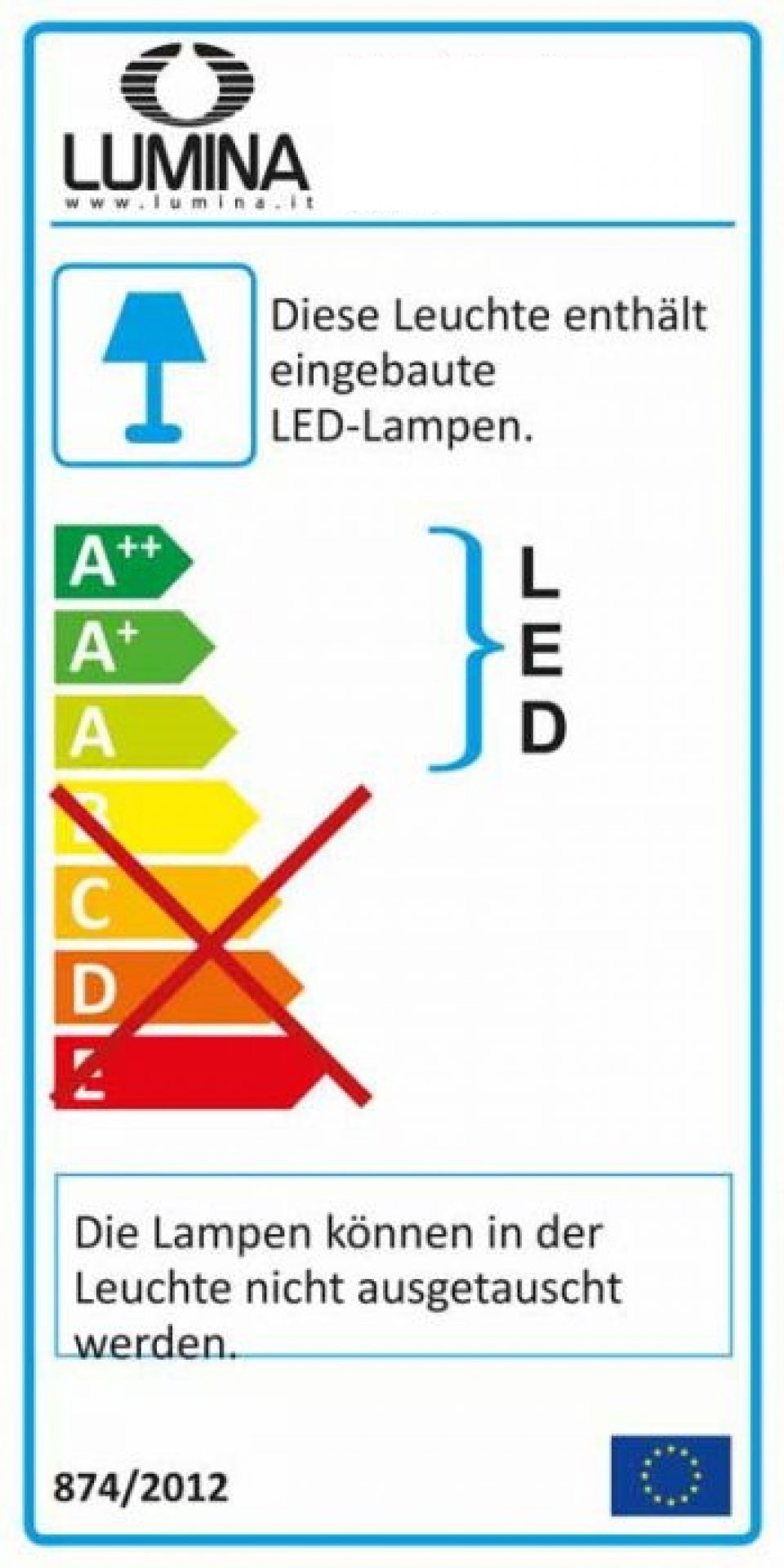 Elle 1 LED Stehleuchte Lumina