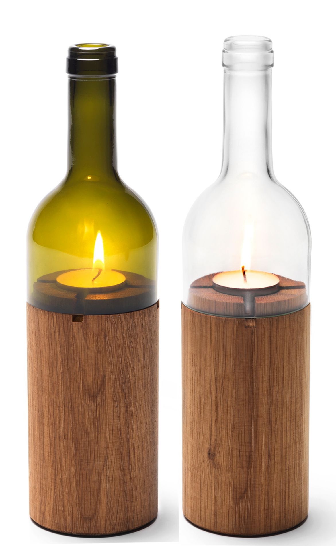 WeinWindlicht Side by Side Glas grün