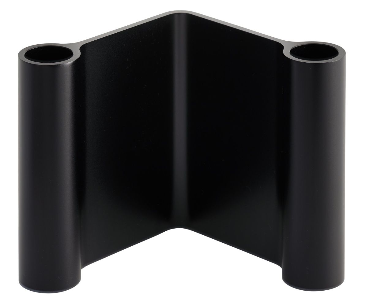 Pair Candleholder Kerzenständer Muuto B 10 x H 11 cm / Schwarz