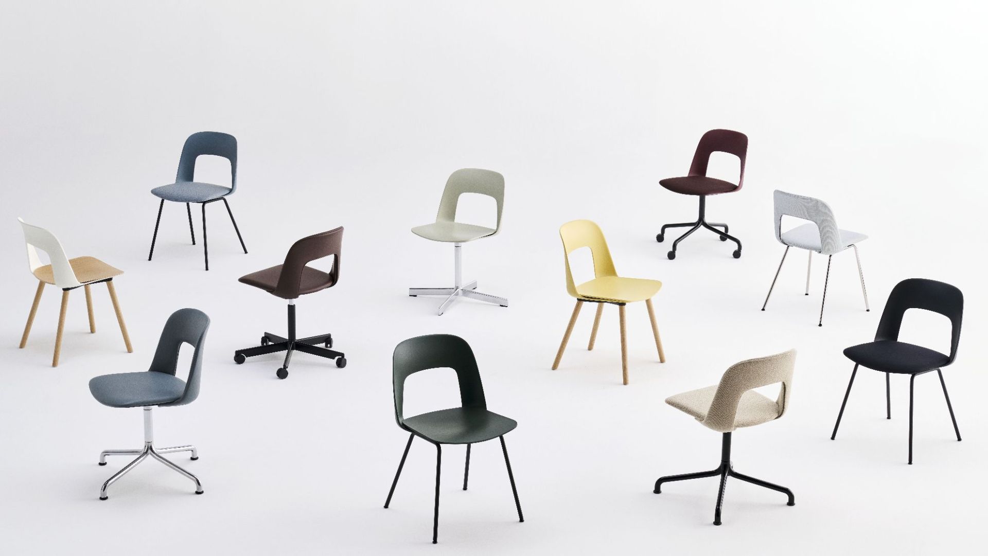 Layout Side Chair 151 4-Stern Drehstuhl Hay