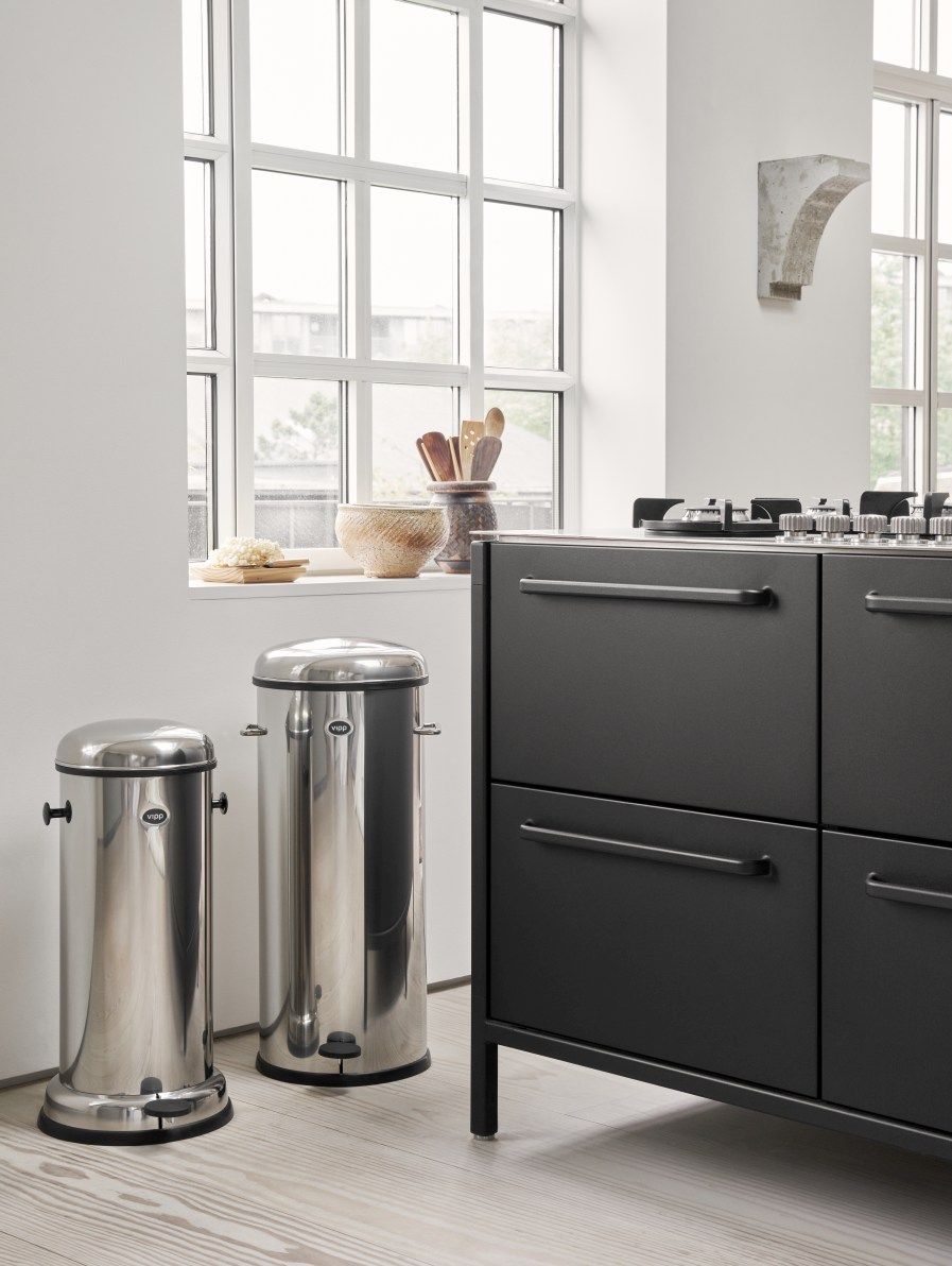Bin Treteimer 14L Edelstahl Vipp  
