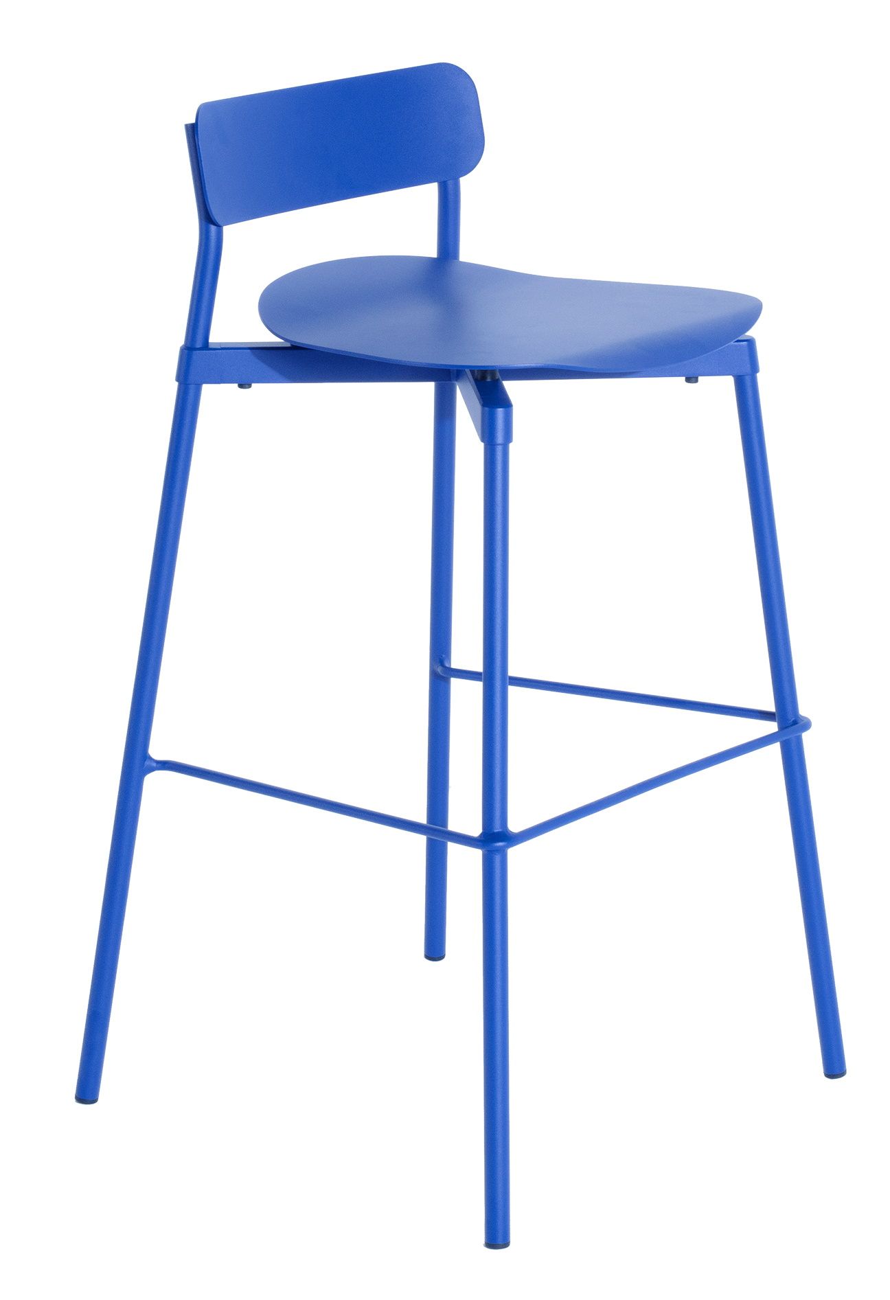 Fromme Barstool Barhocker H 75 cm Petite Friture Blau