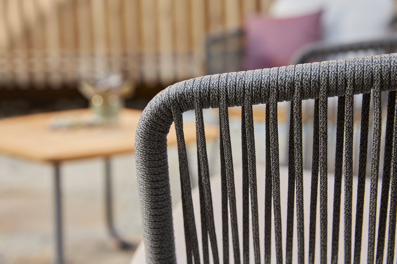 Denia Dining Sessel Outdoor mit Sitz- und Rückenpolster Zori Matcha Weishäupl 