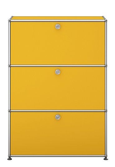 USM Haller Highboard mit 3 Klappen – QUICK SHIP - goldgelb
