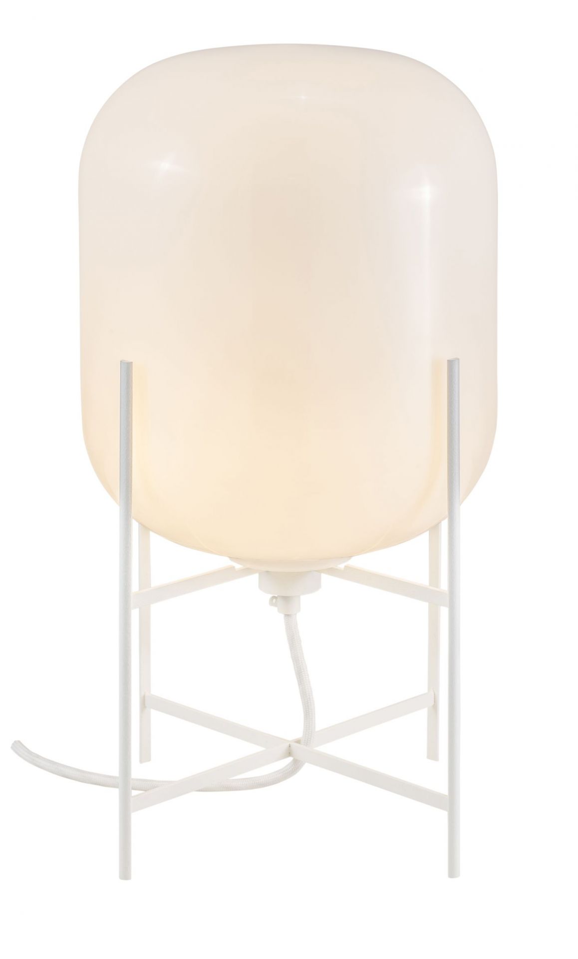 Oda Small Tischleuchte Gestell weiß / Glas weiß Pulpo