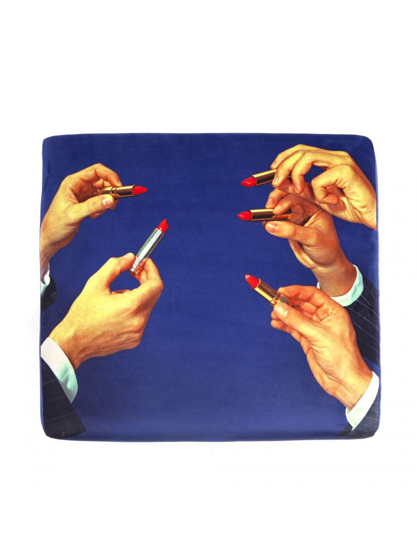 Toiletpaper Pouf Hocker Lipsticks Seletti