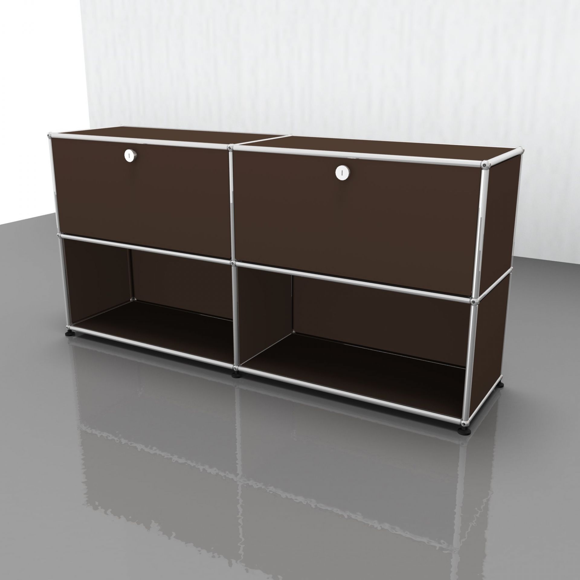 USM Haller Sideboard mit 2 Klappen braun