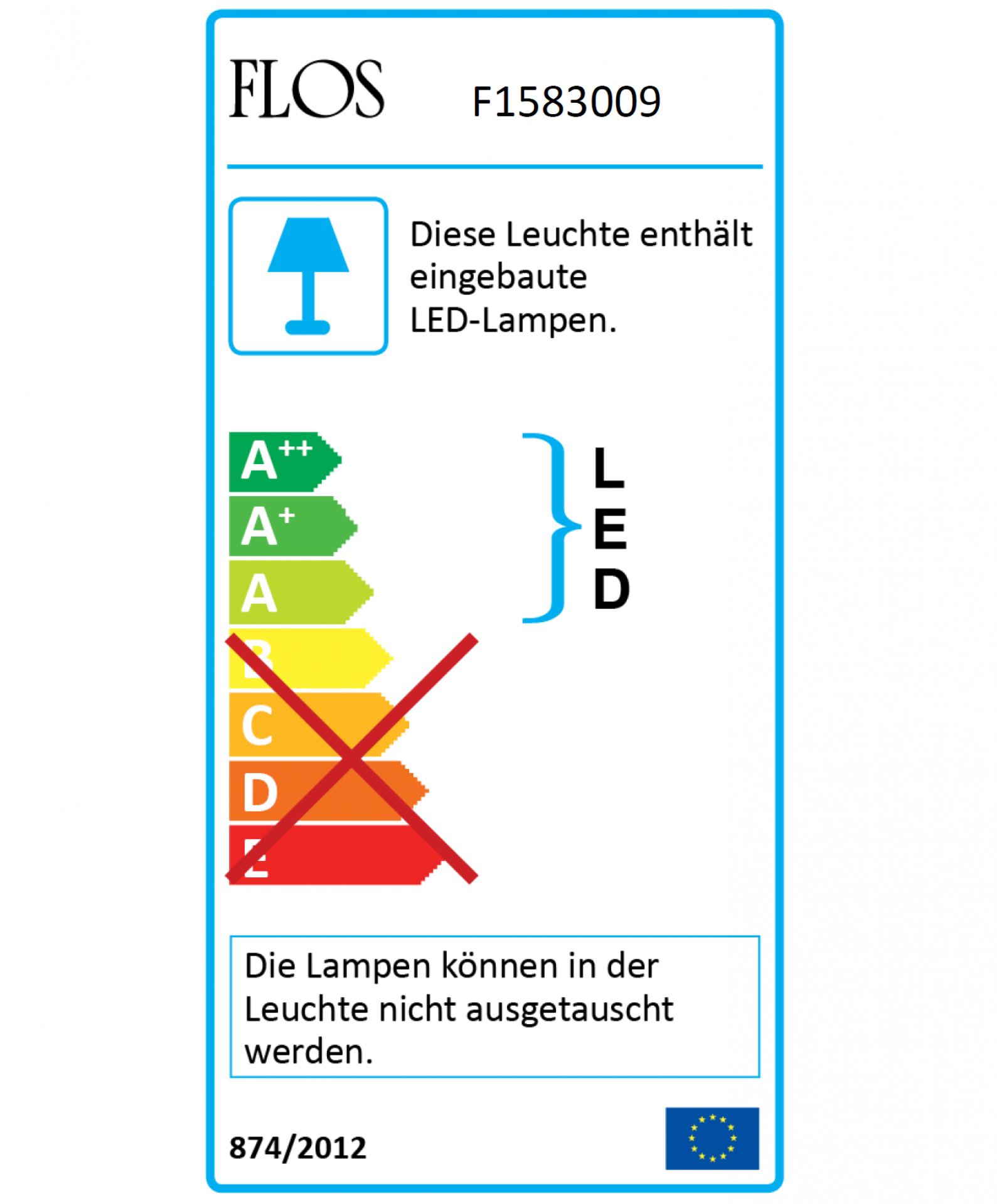 Clessidra Wandleuchte Flos
