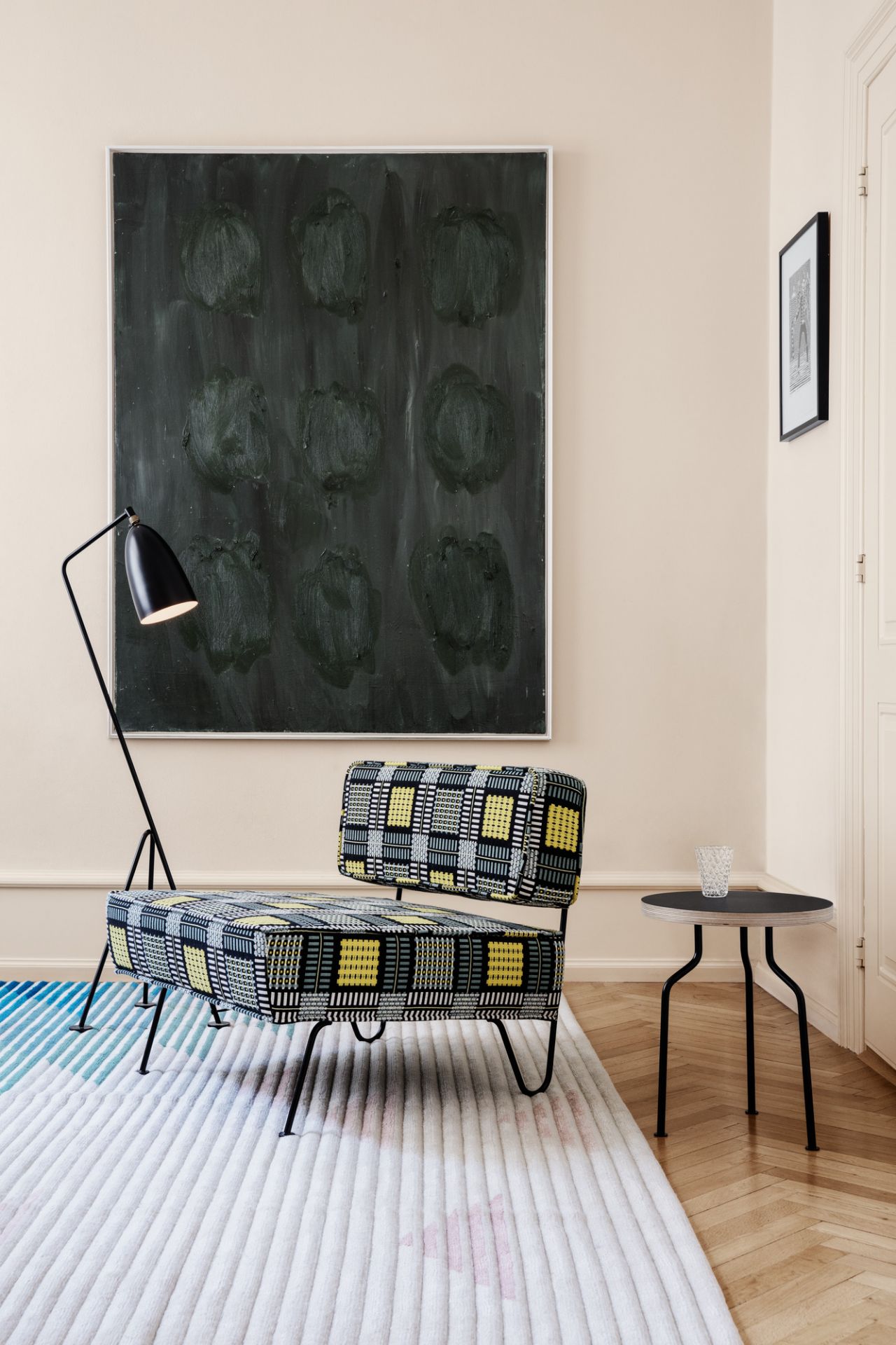 GT Lounge Chair Sessel Gemustert Gubi