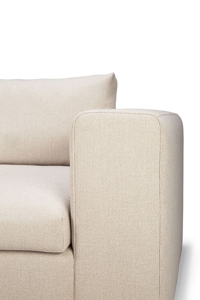 Mellow Sofa Off White Eco Stoff - linke Armlehne Ethnicraft